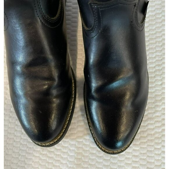 Justin JB3000 Men's Black Leather Boots Size 9.5 EE - Picture 8 of 16